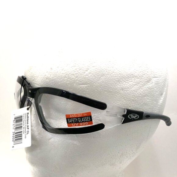 Global Vision Ruthless A/F Anti-Fog Safety Glasses with Clear Lenses 💸 - Picture 3 of 5